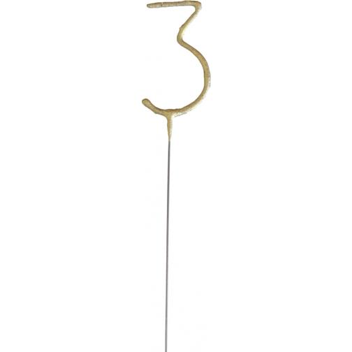 Sparkler Number 3 Gold