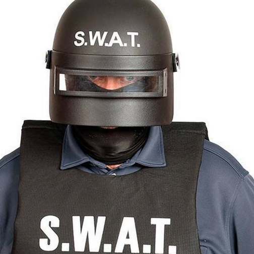 Fiestas Guirca SWAT-hjälm med visir