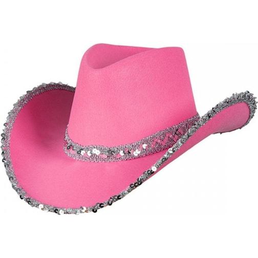 Wicked Costumes Cowgirl Hatt Rosa