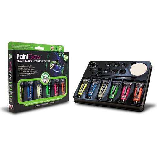 PaintGlow Glow in the Dark Face & Body Paint Kit