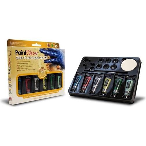 PaintGlow Glitter Face & Body Gel Kit