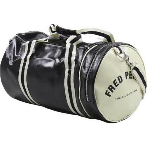 Fred Perry Classic Barrel Bag - Black/Ecru