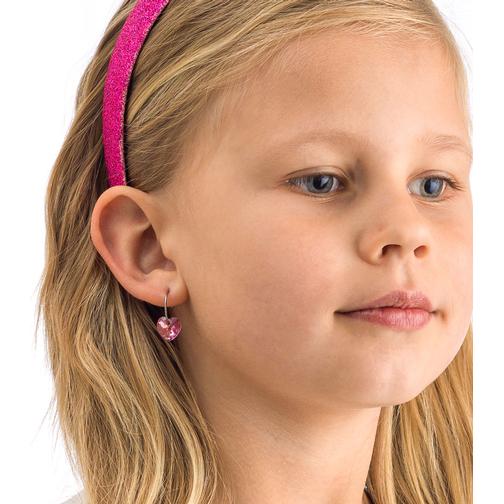Blomdahl Heart Earrings - Silver/Rose
