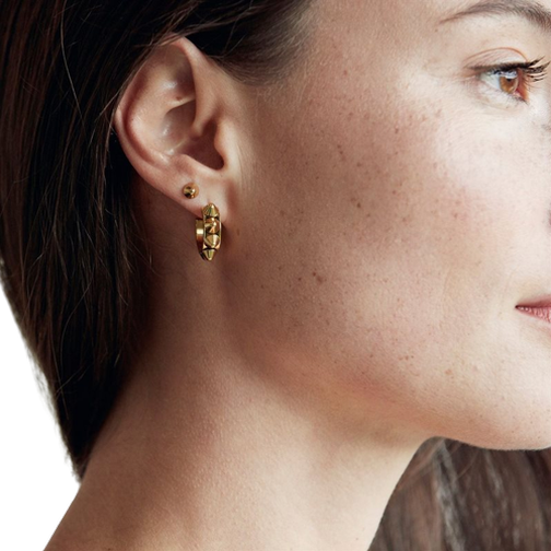 Edblad Peak Creoles Earrings - Gold