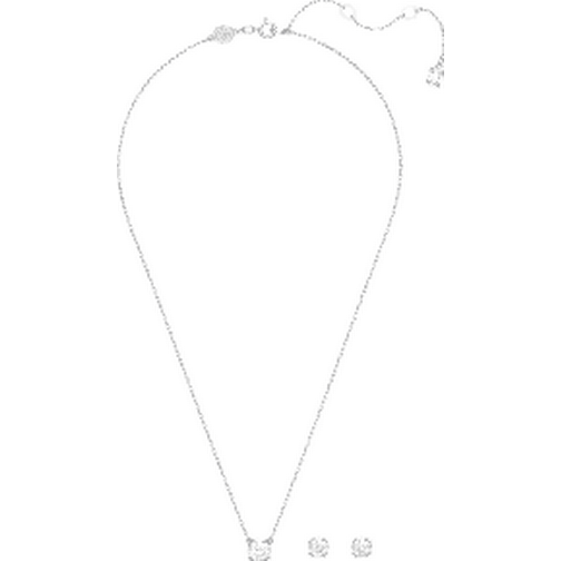 Swarovski Constella Round Jewellery Set - Silver/Transparent