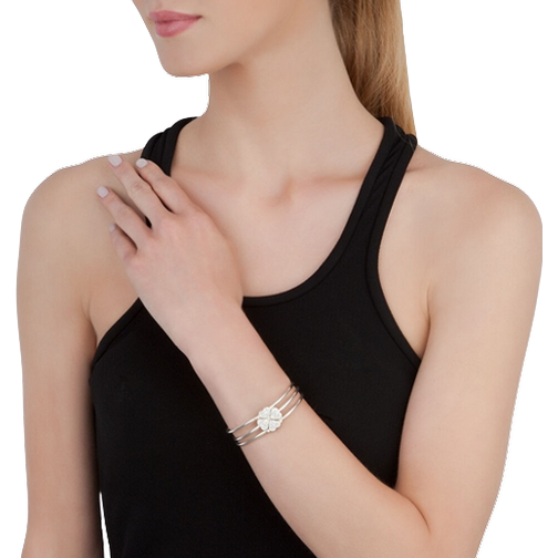 Folli Follie Heart4Heart Bracelet - Silver/Transparent