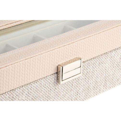 Dkd Home Decor Linen Jewelery Box - Beige