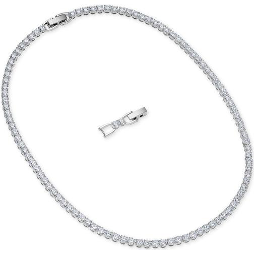 Swarovski Tennis Deluxe Necklace - Silver/Transparent