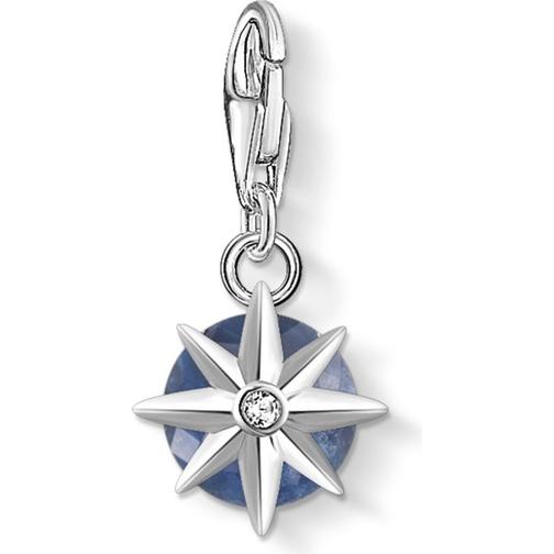 Thomas Sabo Monthly Stone September Charm Pendant - Silver/Blue/White