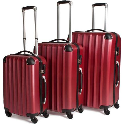 tectake Lightweight Suitcase - 3 delar