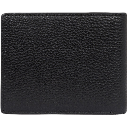 Tommy Hilfiger Signature Small Leather Credit Card Wallet - Black