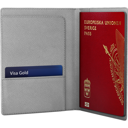iDeal of Sweden Saffiano Passport Cover - Light Grey
