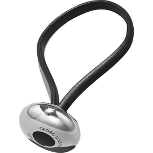 Georg Jensen Ellipse Keyring - Black/Silver