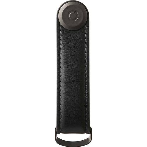 orbitkey Key Organiser Leather - Black with Black Stitching