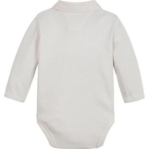 Tommy Hilfiger Baby Rib Collar Body L/S - Ancient White (KN0KN01575-YBH)