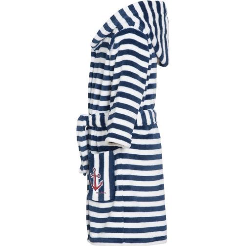 Playshoes Fleece Bathrobe Stripes Maritime - Marine (340130)