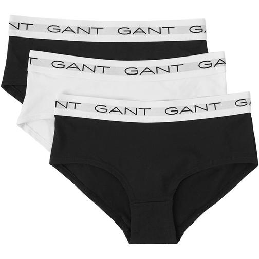 Gant Teen Girl's Shorty Underwear 3-pack - Black/White (902046602-111)