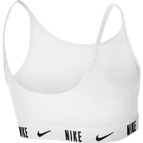 Nike Kid's Trophy Sports Bra - White/White/Black (CU8250-100)