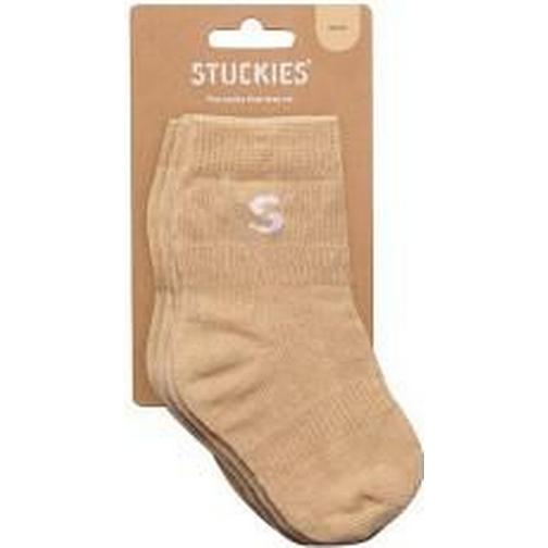 Stuckies Cotton Strumpor 3-pack - Sand