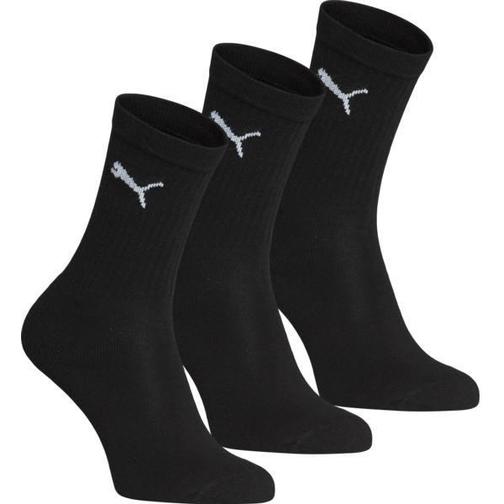 Puma Juniors Crew Socks 3 Pack - Black (100000965-001)