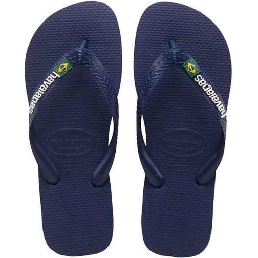 Havaianas Kid's Brasil Logo - Navy Blue