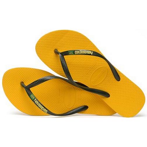Havaianas Kid's Brasil Logo - Banana Yellow