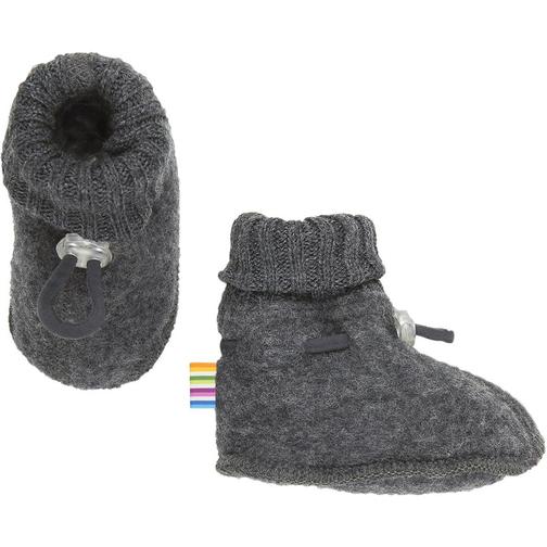 Joha Wool Fleece Baby Shoes - Grey