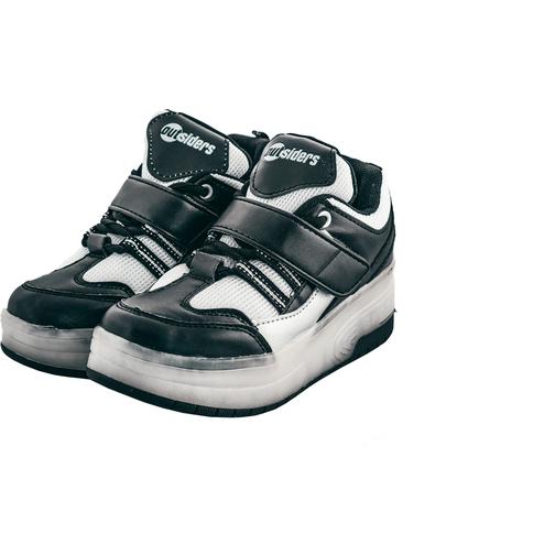 Outsiders Roller Shoes with LED - Black/Silver