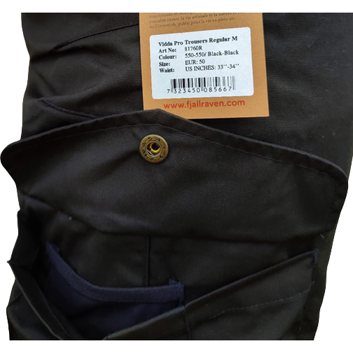 Fjällräven Vidda Pro Trousers Regular - Black