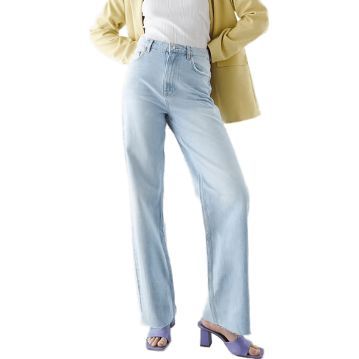 Gina Tricot Idun Straight Jeans - Mid Blue