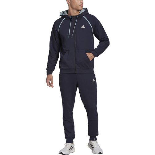 adidas Men's Sportswear Cotton Piping Tracksuit - Legend Ink