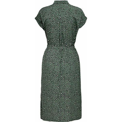 Only Midi Tie Belt Shirt Dress - Green/Laurel Wreath