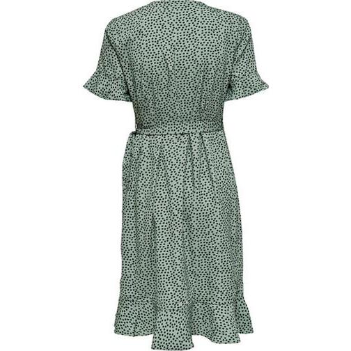 Only Olivia Wrapped Dress - Green/Chinois Green