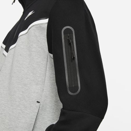 Nike Sportswear Tech Fleece Full-Zip Hoodie Men - Black/Dark Grey Heather/White