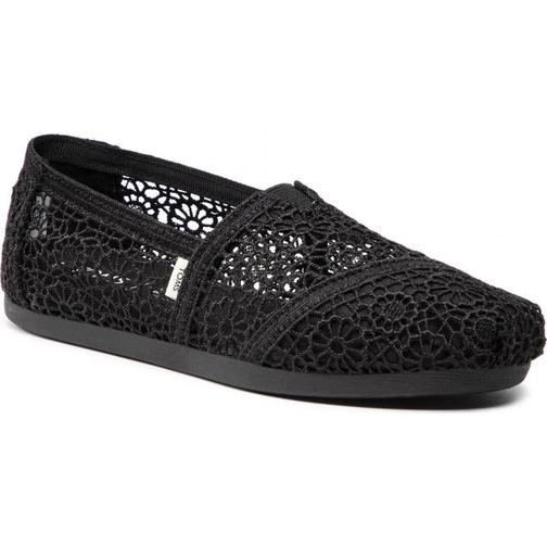 Toms Crochet Alpargata - Black