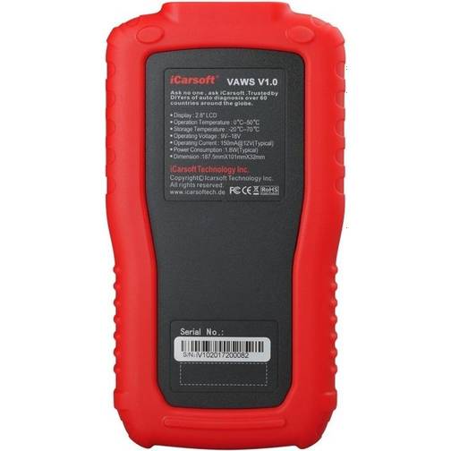 iCarsoft VAWS V1.0
