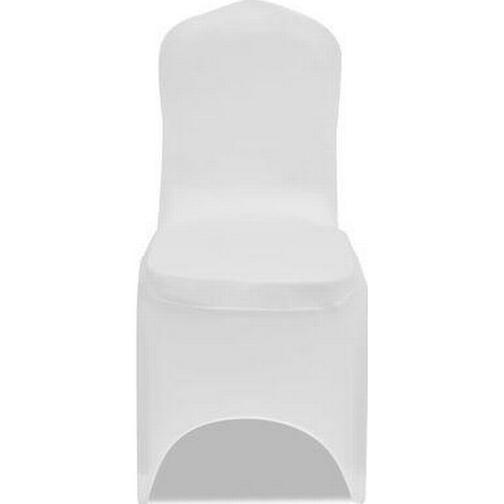 vidaXL Stretch 18-pack Stolsöverdrag Vit