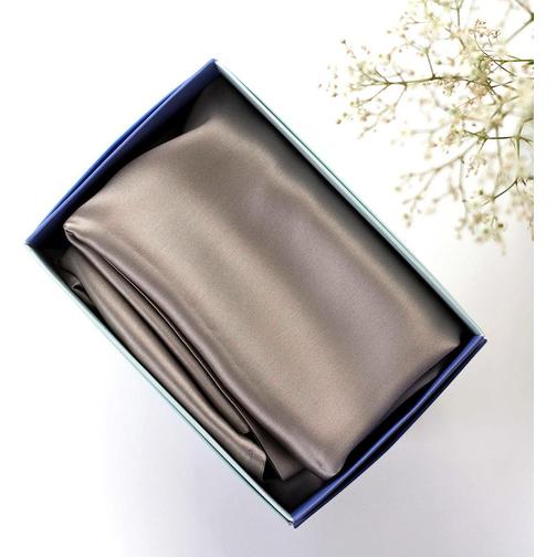 Beauty Silk Örngott Grå, Rosa (60x50cm)