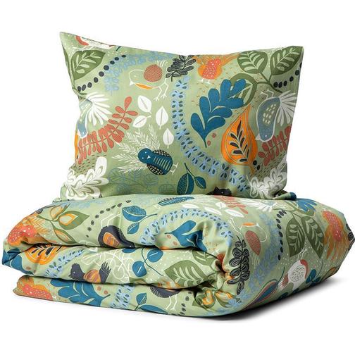 Kosta Linnewäfveri Stormhagen Påslakan Vit, Beige, Grön, Blå (210x150cm)