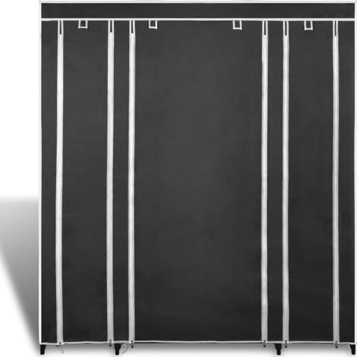 vidaXL Compartments and Rods Garderob 150x176cm