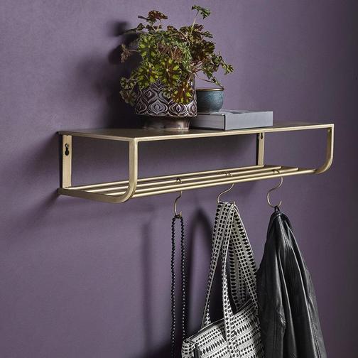 Nordal I Metal Hatthylla 80x14cm