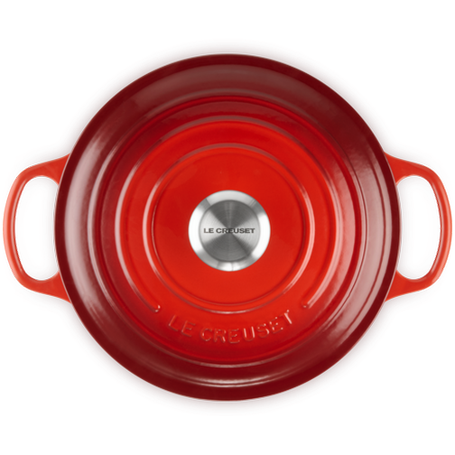 Le Creuset Cerise Signature med lock 4.2 L 24 cm