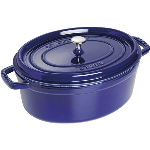 Staub Oval med lock 5.5 L