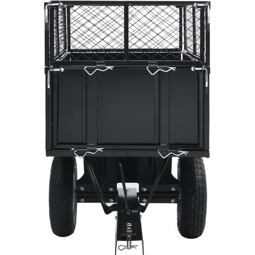 vidaXL Tipping Trailer for Lawn Mower 92449