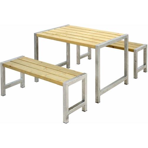 Plus Plank Set 185580-1 Caféset, 1 Bord inkl. 2 Soffor