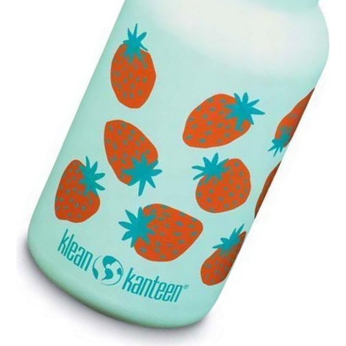 Klean Kanteen Kid Classic Bottle 355ml Blue Tint Strawberries