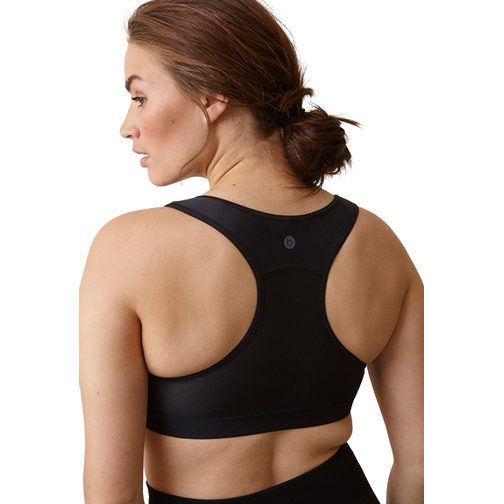 Boob Fast Food Sports Bra Black