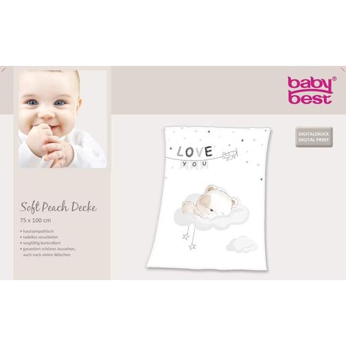 Baby Fleecefilt Sleeping Little Bear