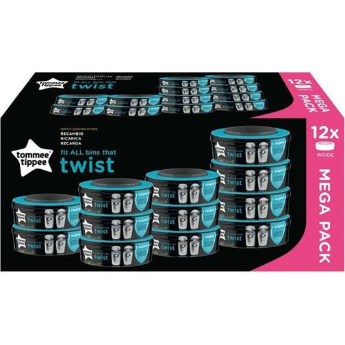 Tommee Tippee Sangenic Twist Refill Kassett 12-pack