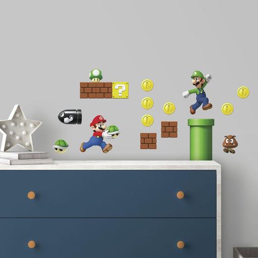 RoomMates Nintendo Super Mario Bros Build a Scene Wall Decals